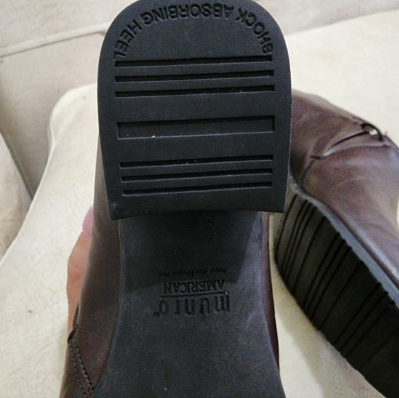 NWT.Murano Chukka Boots.brown leather loafers with a block heel, - Picture 8 of 9